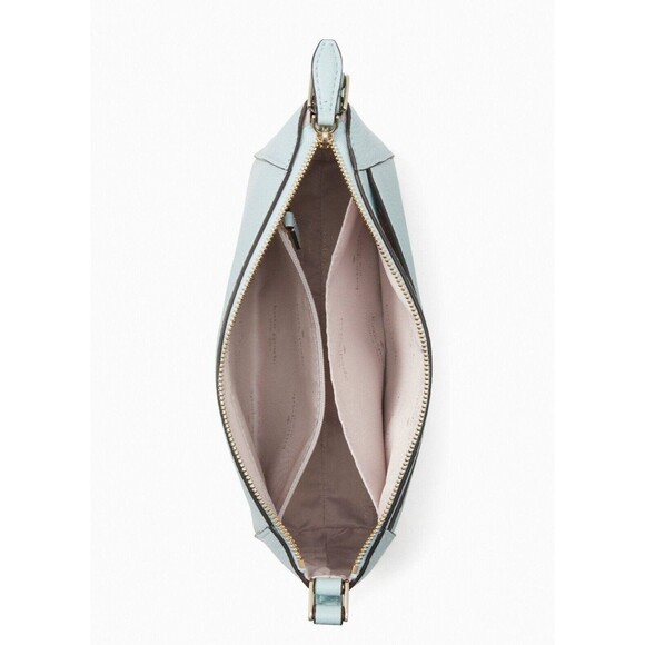 New Kate Spade Monica Pebbled Leather Crossbody Blue Glow - Picture 2 of 4